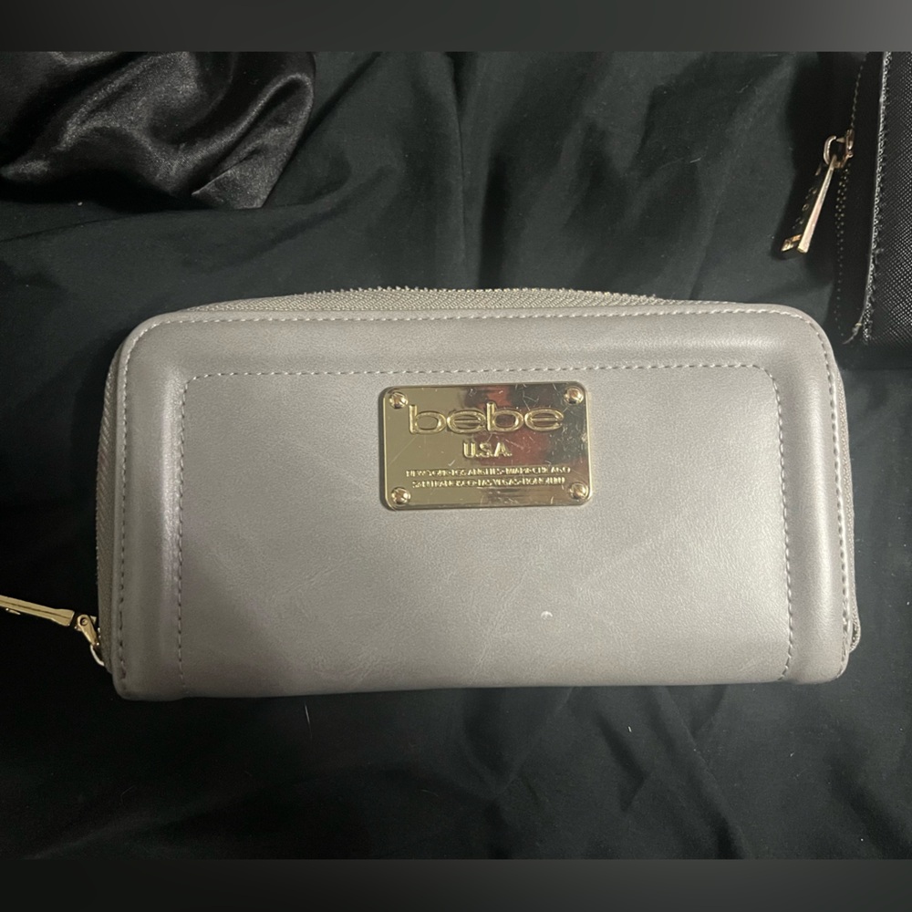 grey bebe wallet